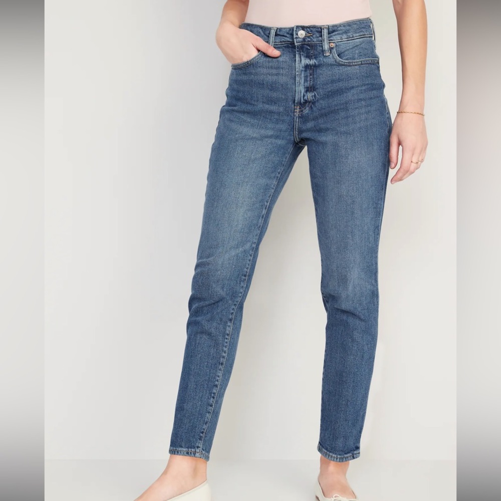 OLD NAVY O.G. Straight Jeans Dark Wash Size 10 Like New